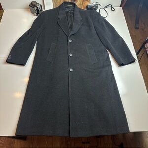 Gianfranco Ruffini Men's Black Wool Coat